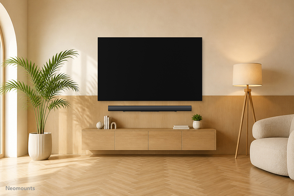 Neomounts WL30-727BL1 Muurbeugel voor Sonos Arc & Arc Ultra - eenvoudige installatie - zwart